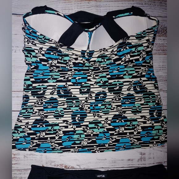 Apt 9 Tankini Swimsuit, Skirted Bottoms, 3X - Picture 9 of 13